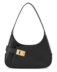 Ferragamo Klassische Hobo-Tasche Schwarz