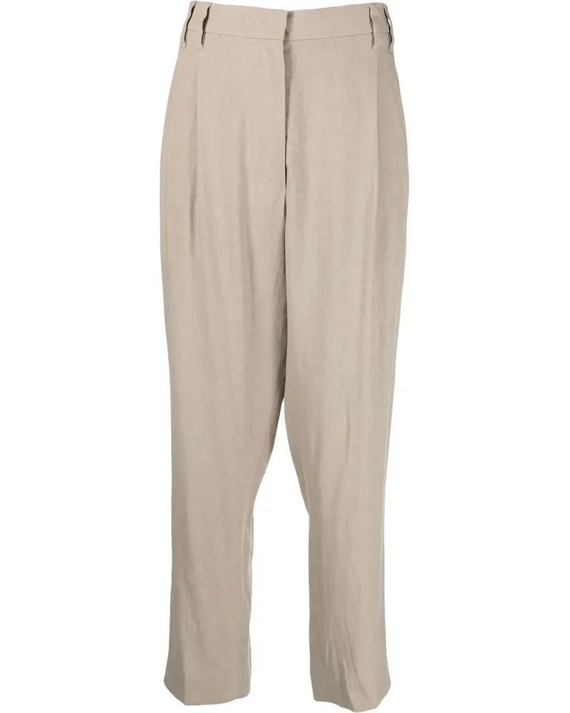 Brunello Cucinelli Hose mit hohem Bund - Braun Braun