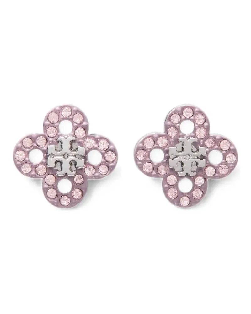 Tory Burch Forget Me Not Clover stud earrings - Silber Silber