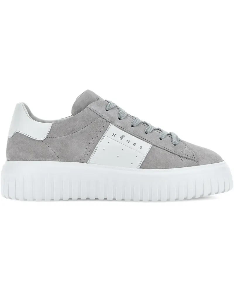 Hogan H-Stripes Sneakers aus Wildleder - Grau Grau