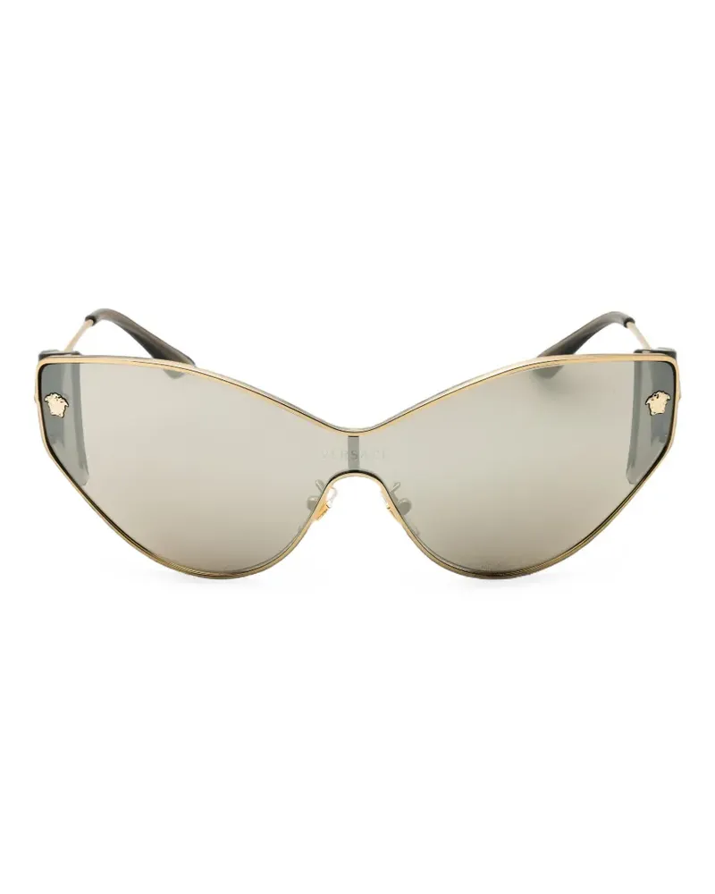 Versace Sonnenbrille mit Medusa-Detail - Gold Gold
