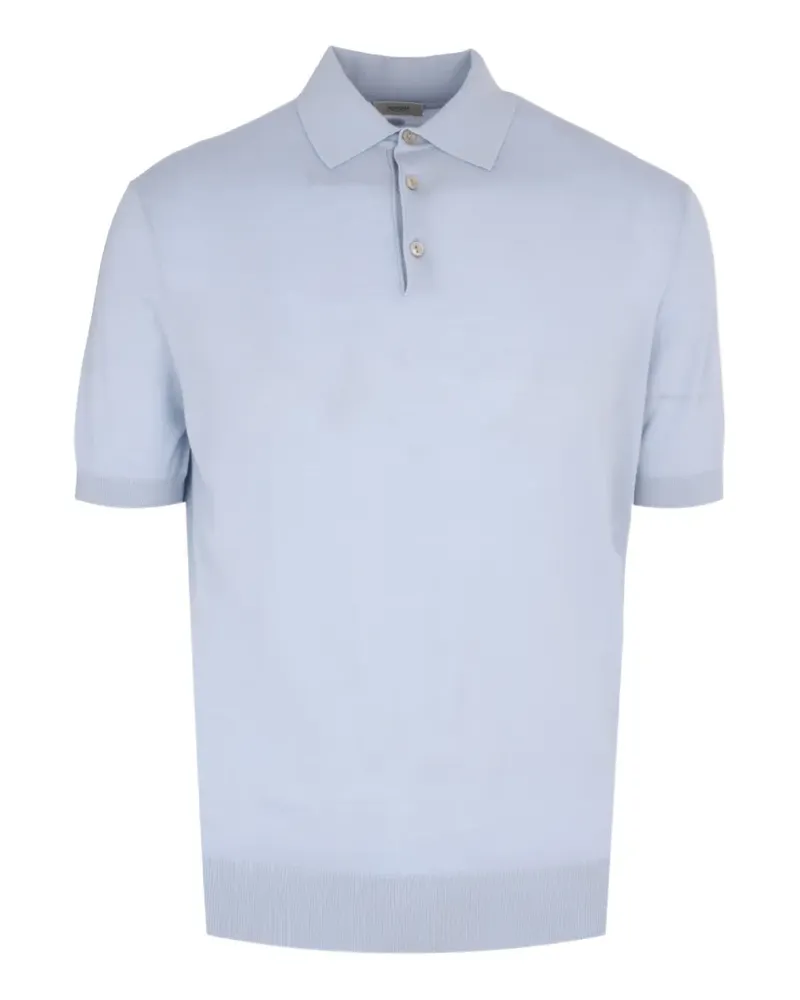 AGNONA knitted polo shirt - Blau Blau