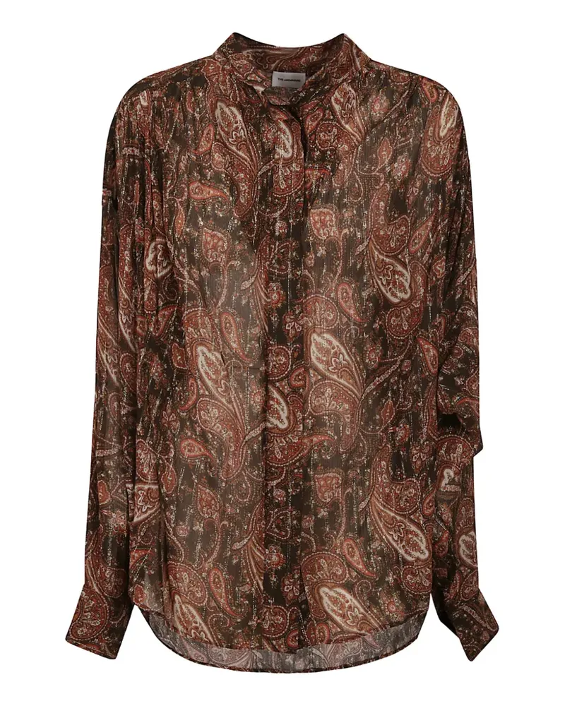 ANDAMANE Rania paisley-print shirt - Braun Braun