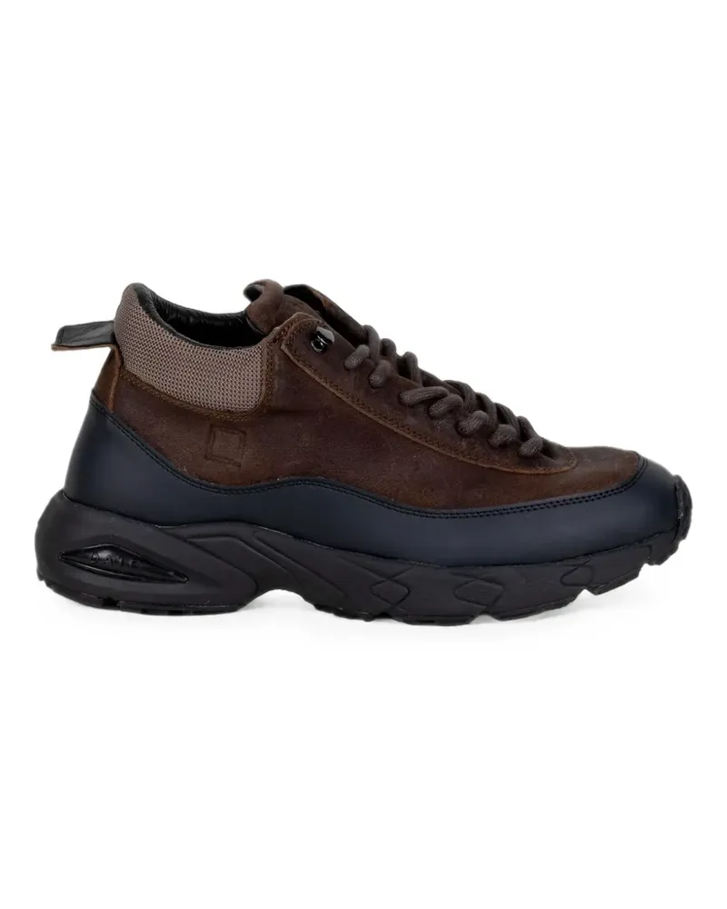 D.A.T.E. Sneakers mit Wildledereinsätzen - Braun Braun