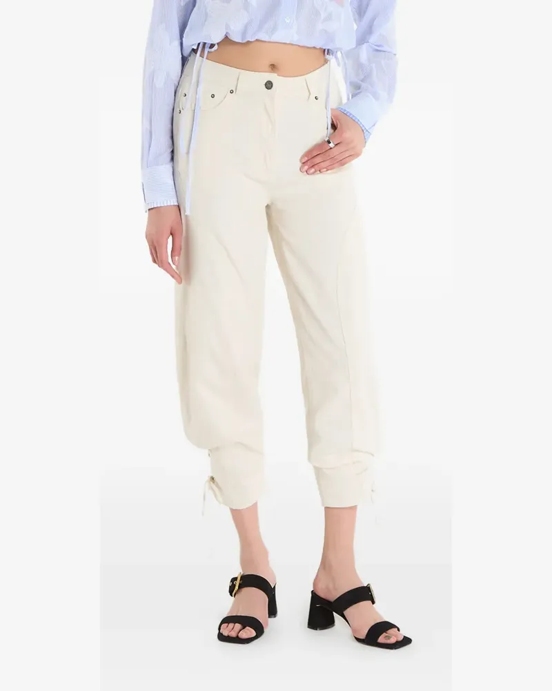 Desigual pocket buttoned trousers - Nude Nude