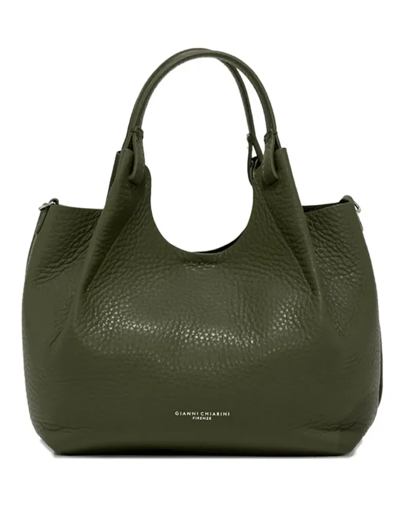 Gianni Chiarini pebble-textured top-handle tote bag - Grün Grün