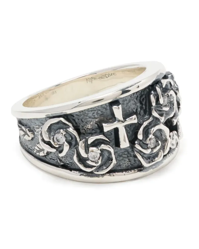 Yohji Yamamoto Ring mit Rose - Silber Silber