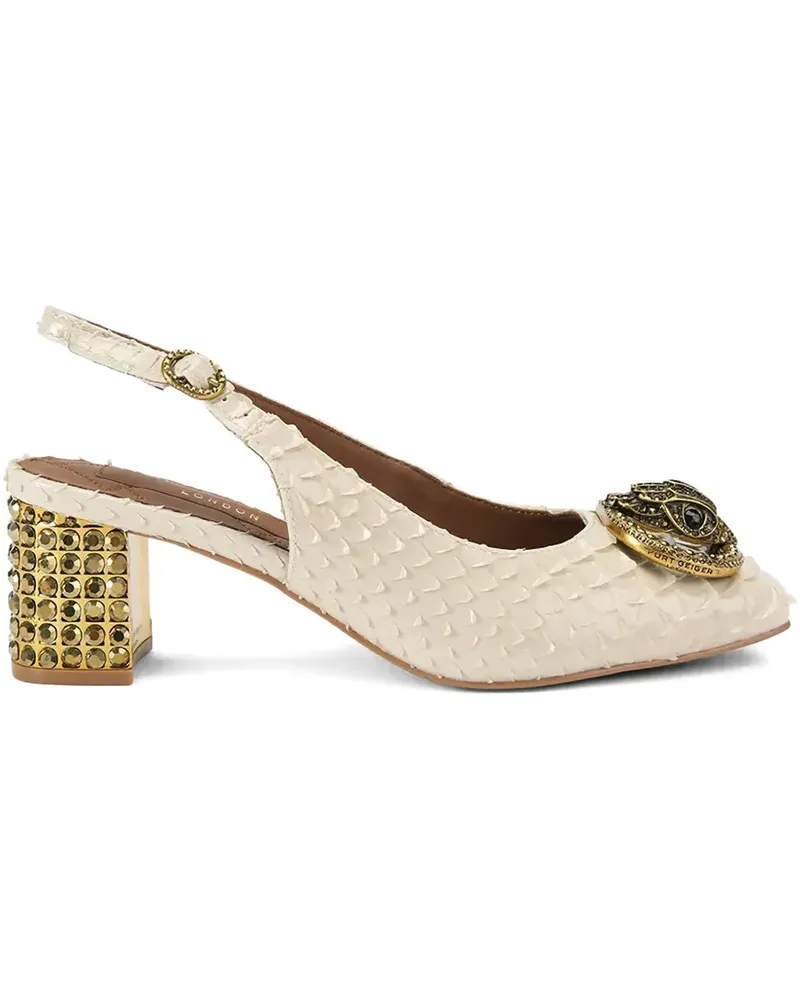 Kurt Geiger Chelsea slingback leather pumps - Nude Nude