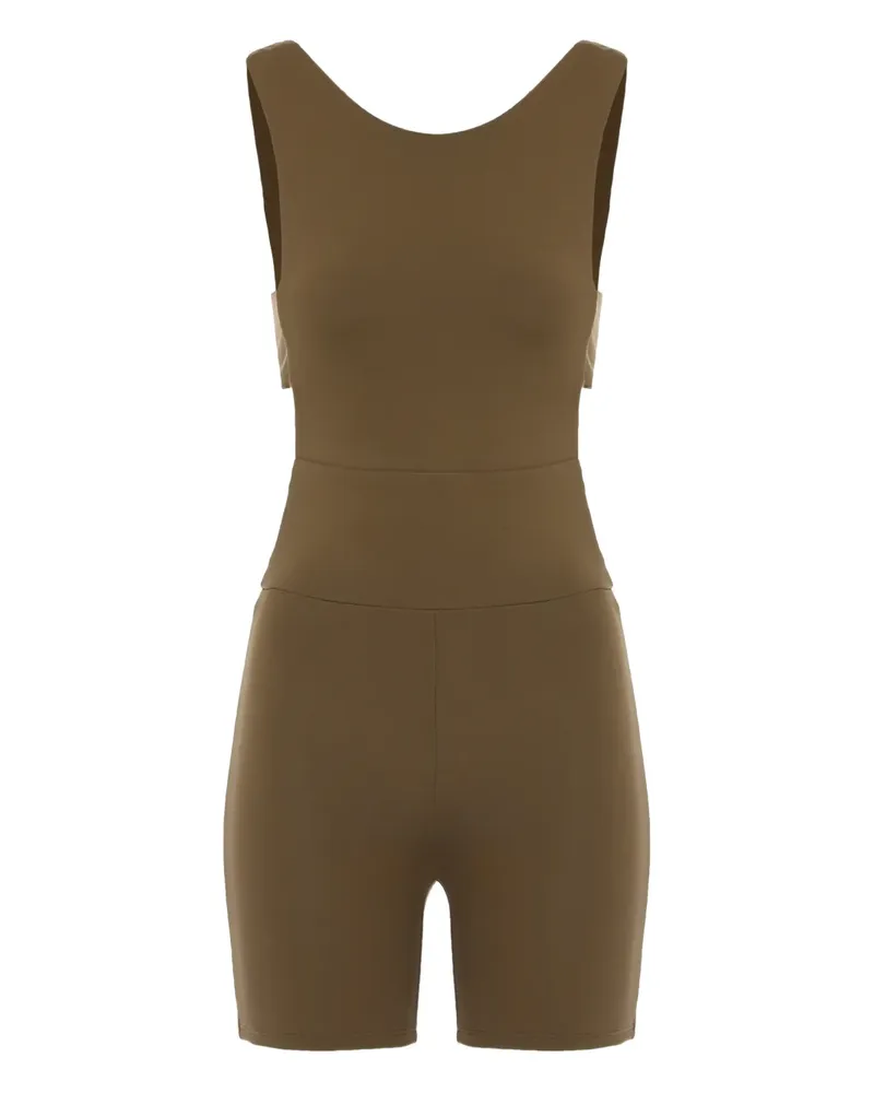 Live The Process Orbit cut-out playsuit - Braun Braun