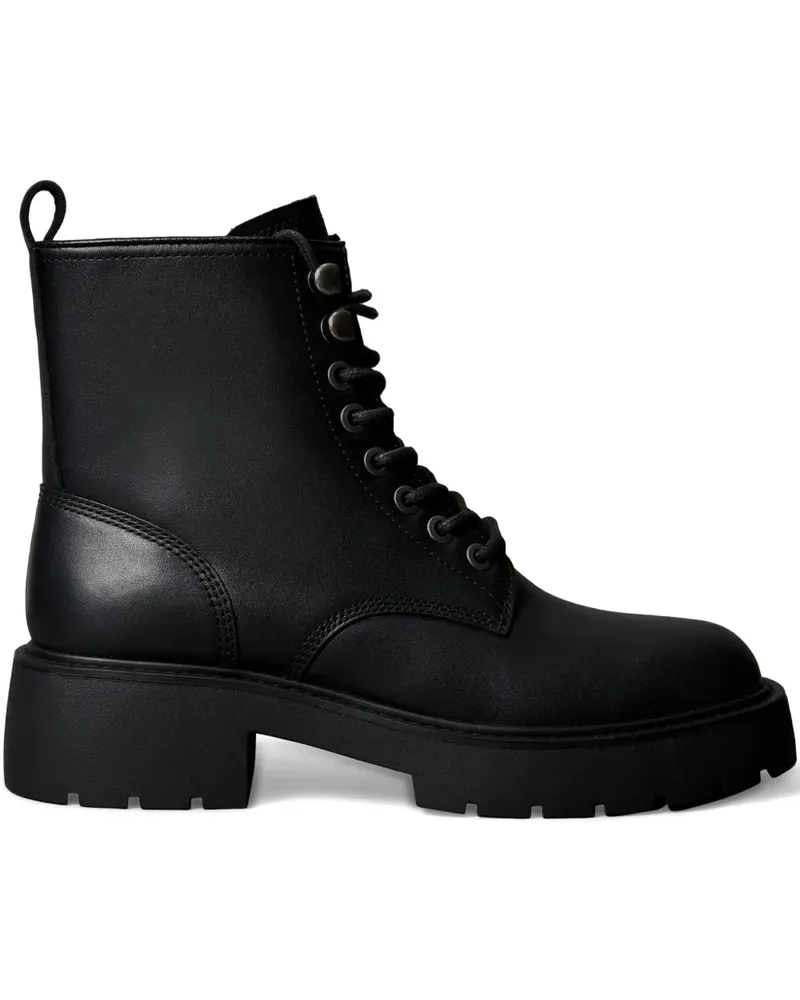 Calvin Klein Stiefel mit Schnürung 50mm - Schwarz Schwarz