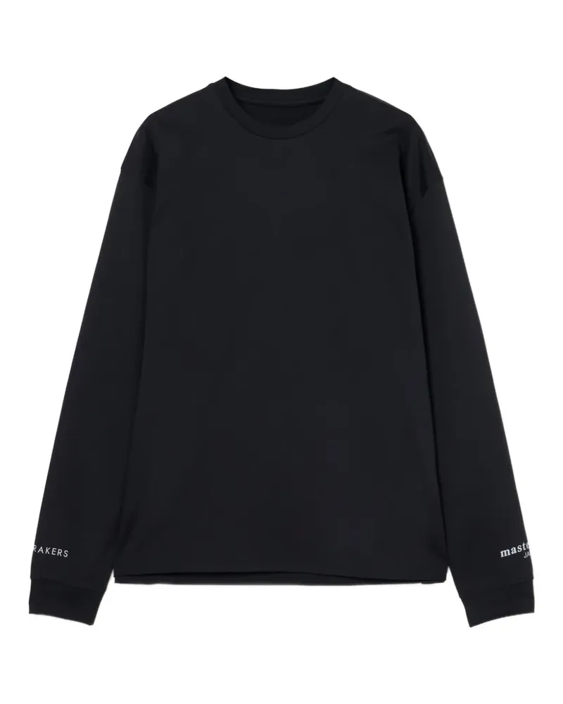 Mastermind Japan Langarmshirt mit Logo-Print - Schwarz Schwarz