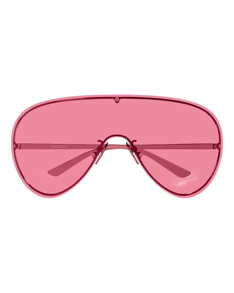 Gucci Mask Sonnenbrille mit Shield-Gestell - Rot Rot