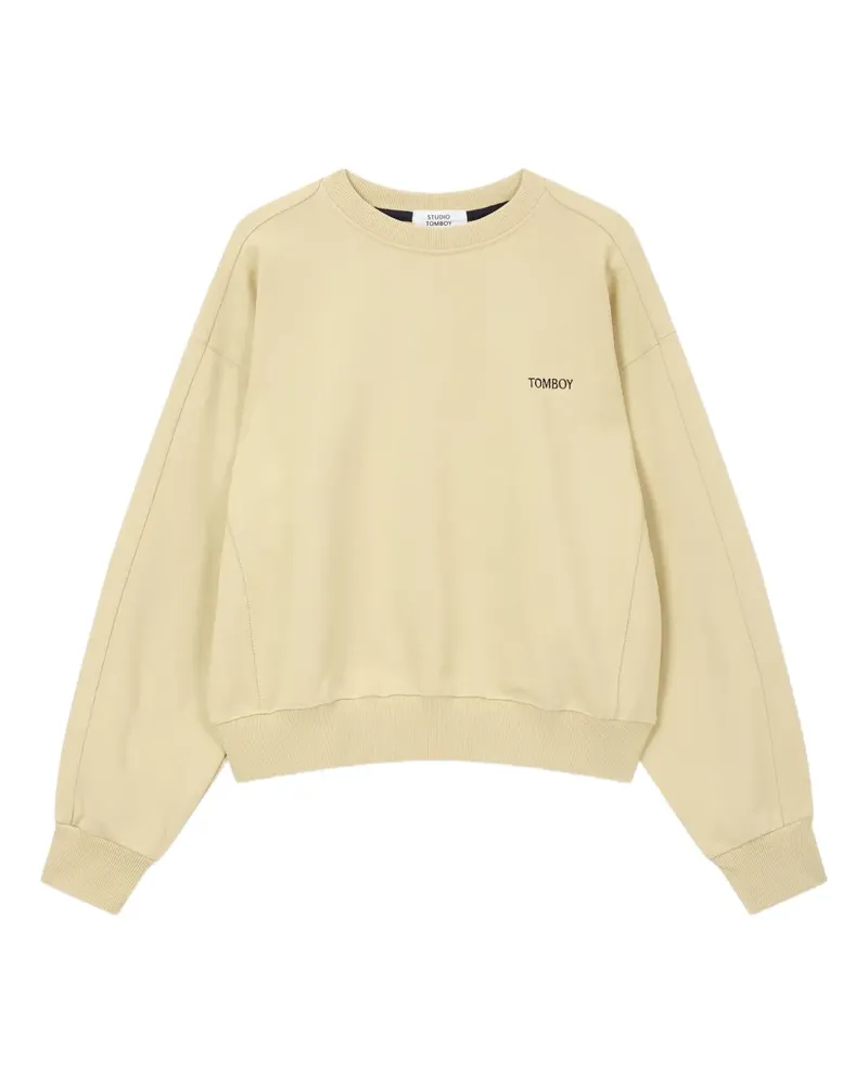STUDIO TOMBOY logo-embroidered sweatshirt - Nude Nude