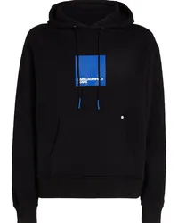 Karl Lagerfeld Archive Hoodie aus Bio-Baumwolle Schwarz