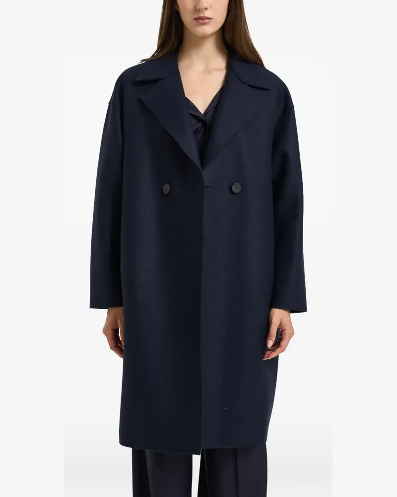 Harris Wharf London double-breasted notched-lapels coat - Blau Blau