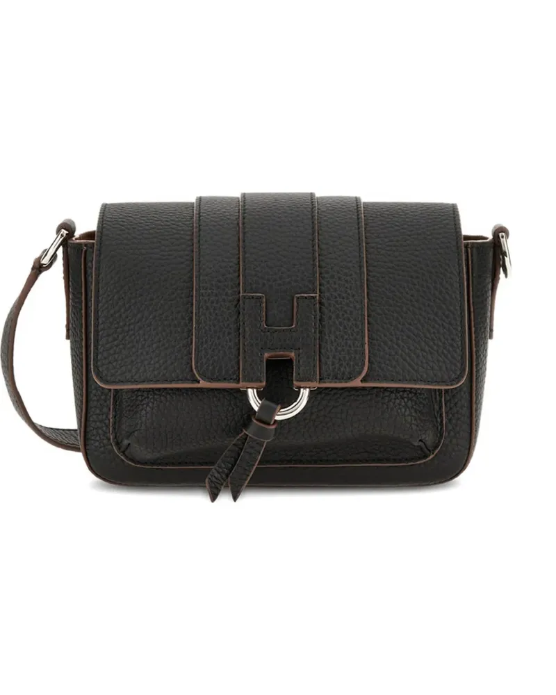 Hogan Schultertasche mit Quaste - Schwarz Schwarz