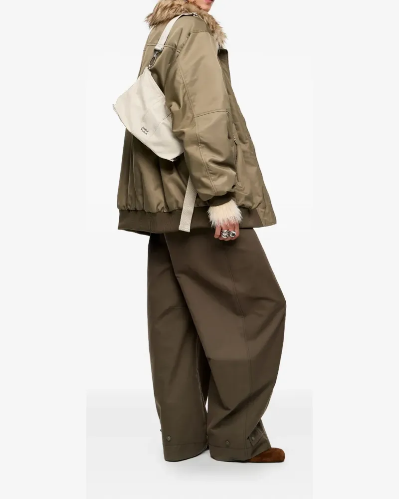 BIMBA Y LOLA Schultertasche mit Logo - Nude Nude