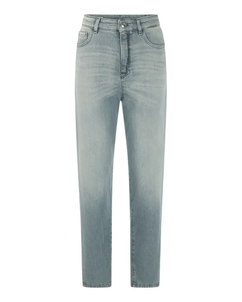 Marc Cain logo-patch belt-loop jeans - Blau Blau