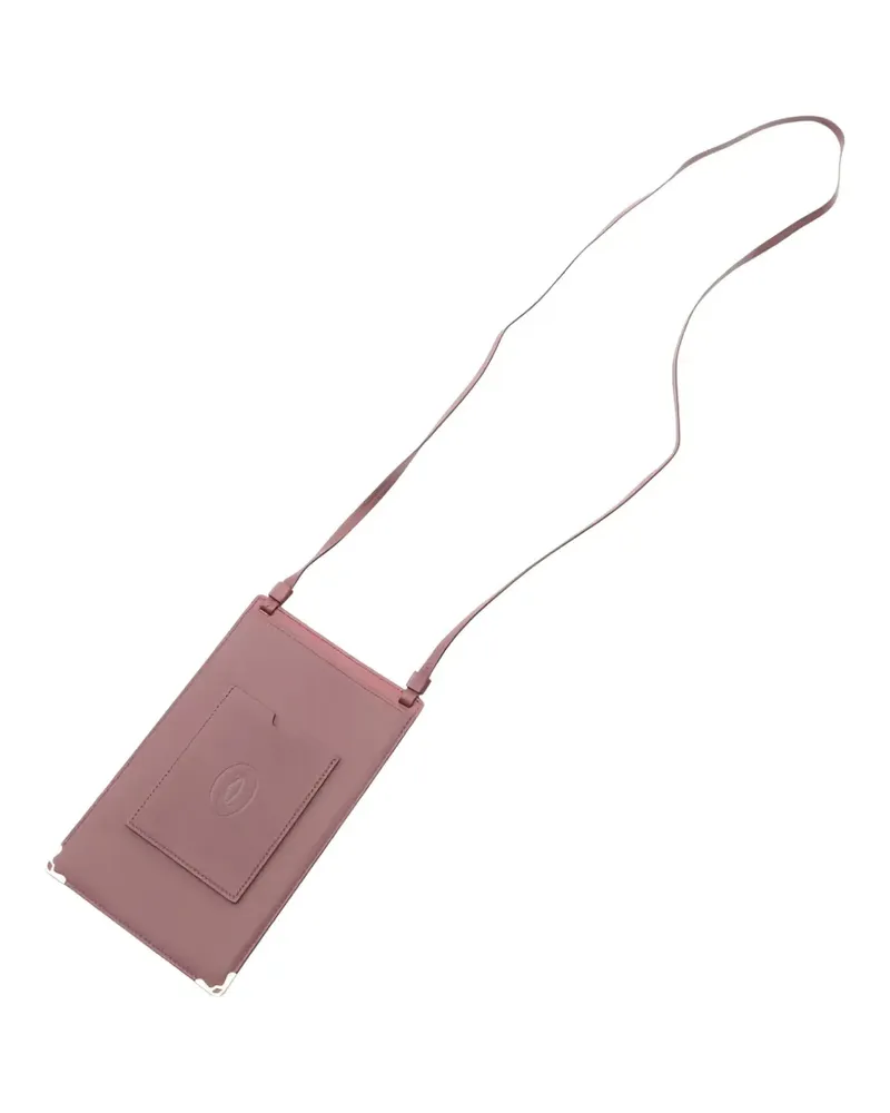 Cartier 2010s Must de  leather phone case - Rot Rot
