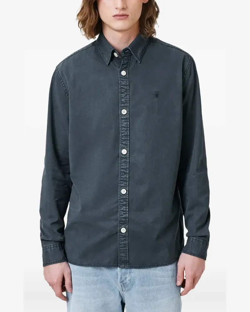 AllSaints Bodhi Hemd - Blau Blau