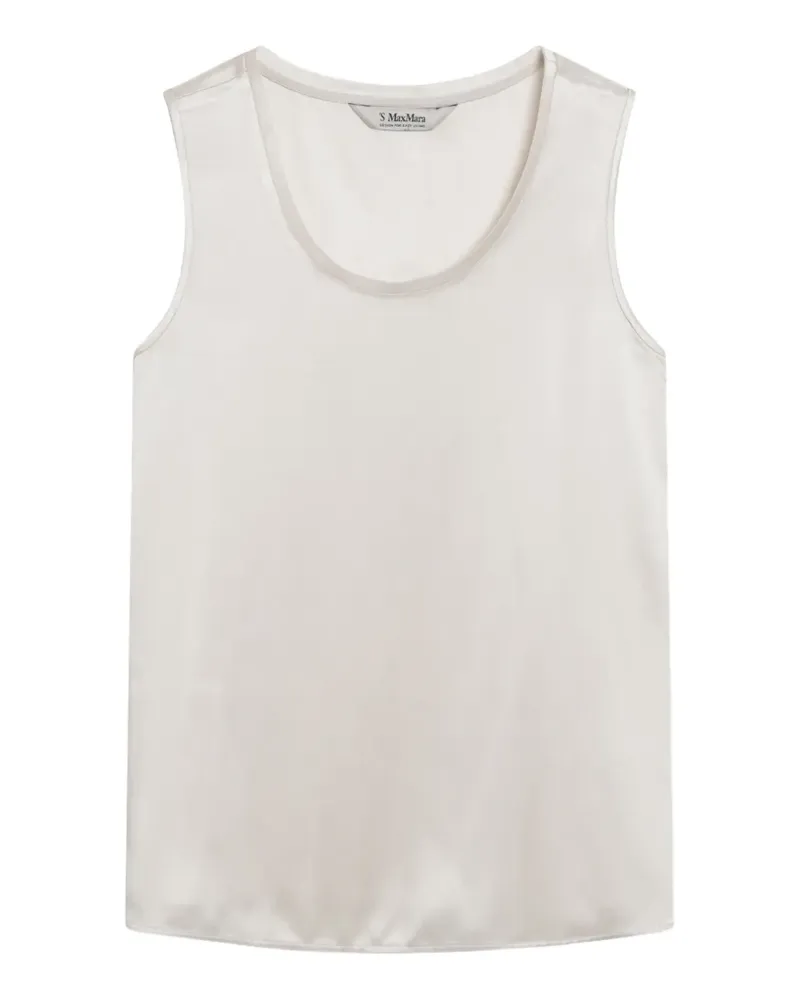 Max Mara satin top - Weiß Weiß