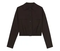 Blazer aus Baumwollstretch mit modernem Schnitt - Braun