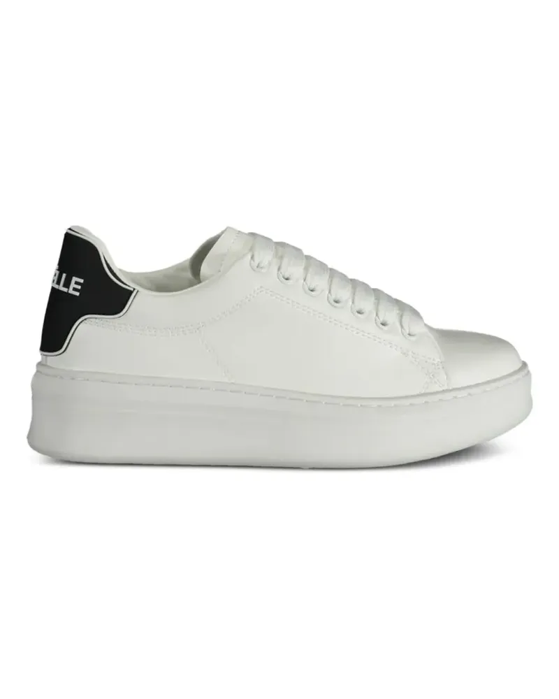 Gaëlle Bonheur platform leather sneakers - Weiß Weiß