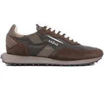 panelled sneakers - Braun