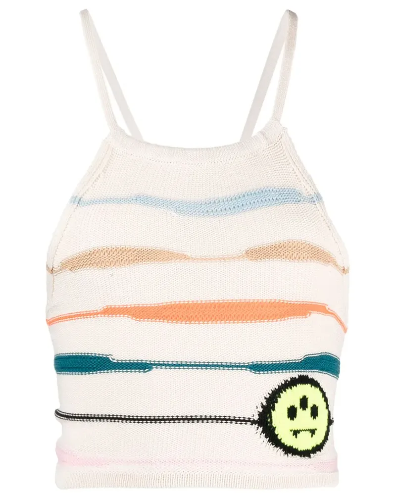 BARROW Gestricktes Cropped-Top mit Neckholder - Nude Nude