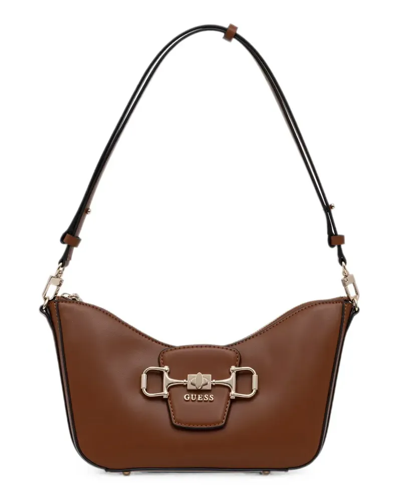 Guess Janie horsebit shoulder bag - Braun Braun