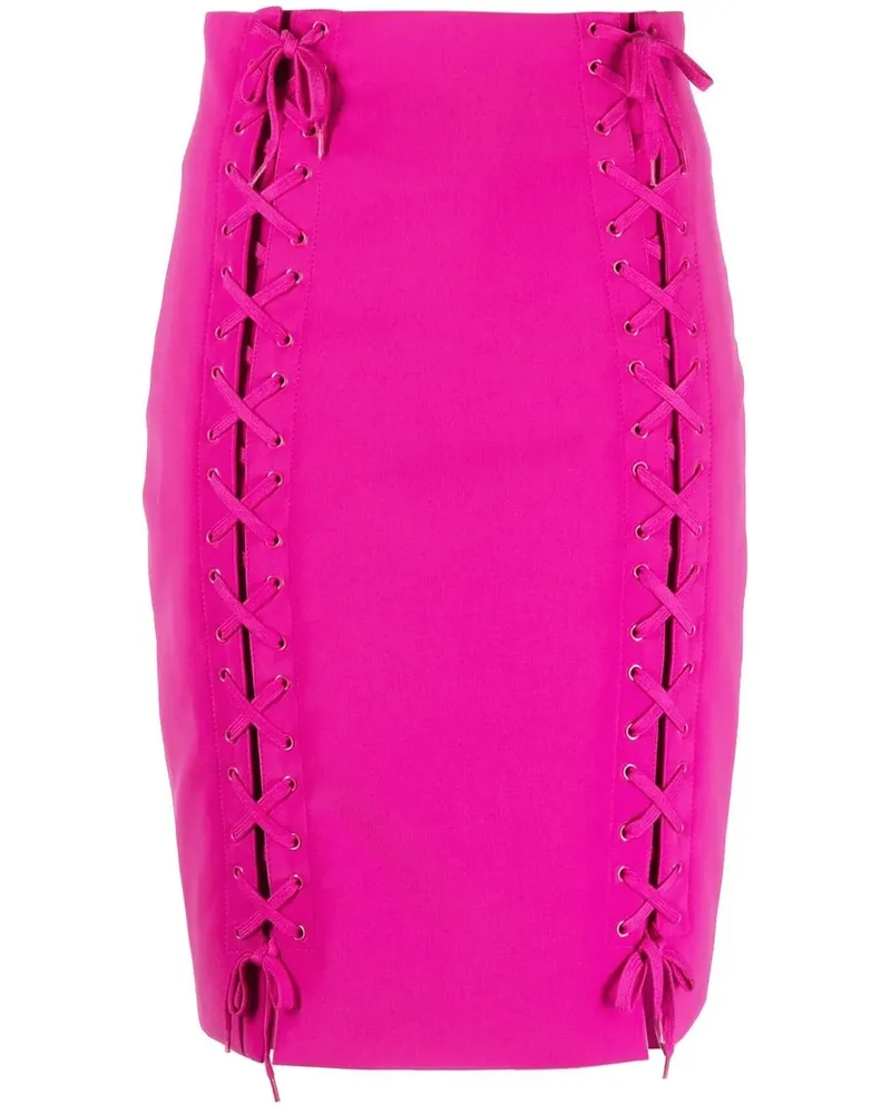 Moschino Midirock mit Schleife - Rosa Rosa