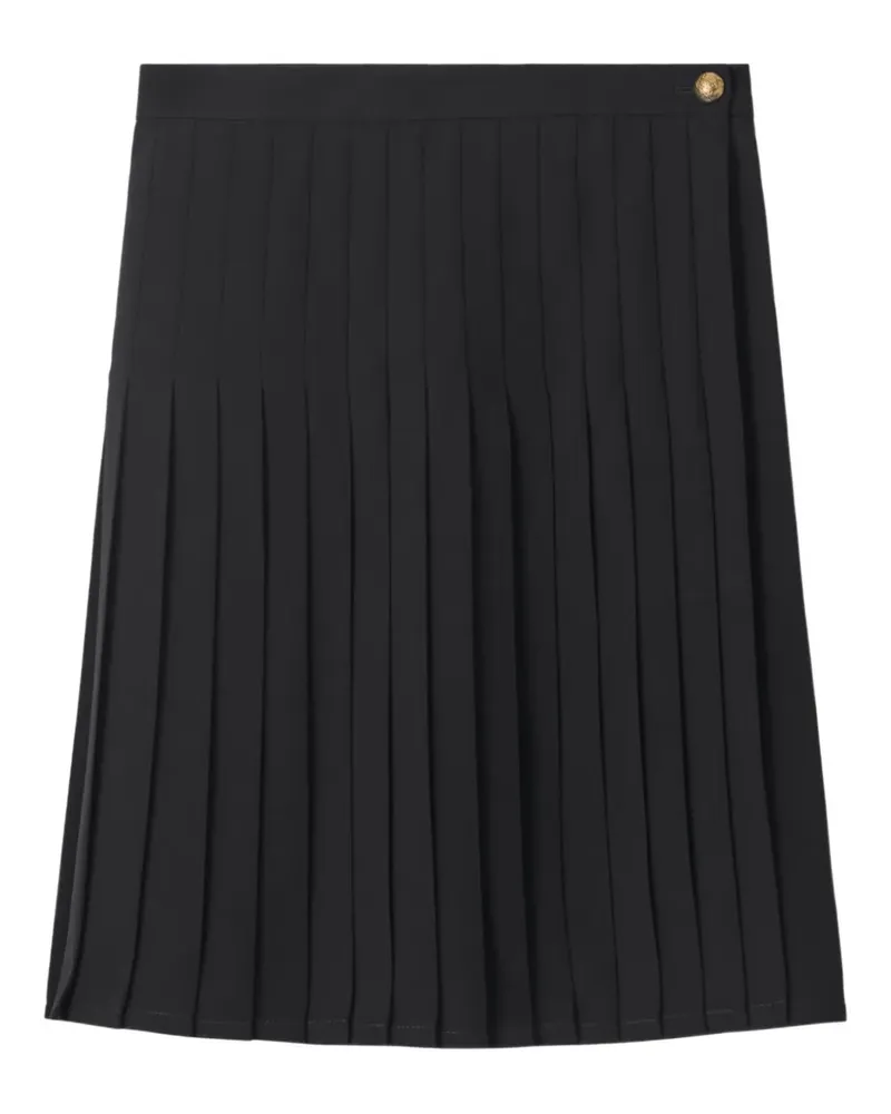 Burberry Midirock mit Falten - Schwarz Schwarz