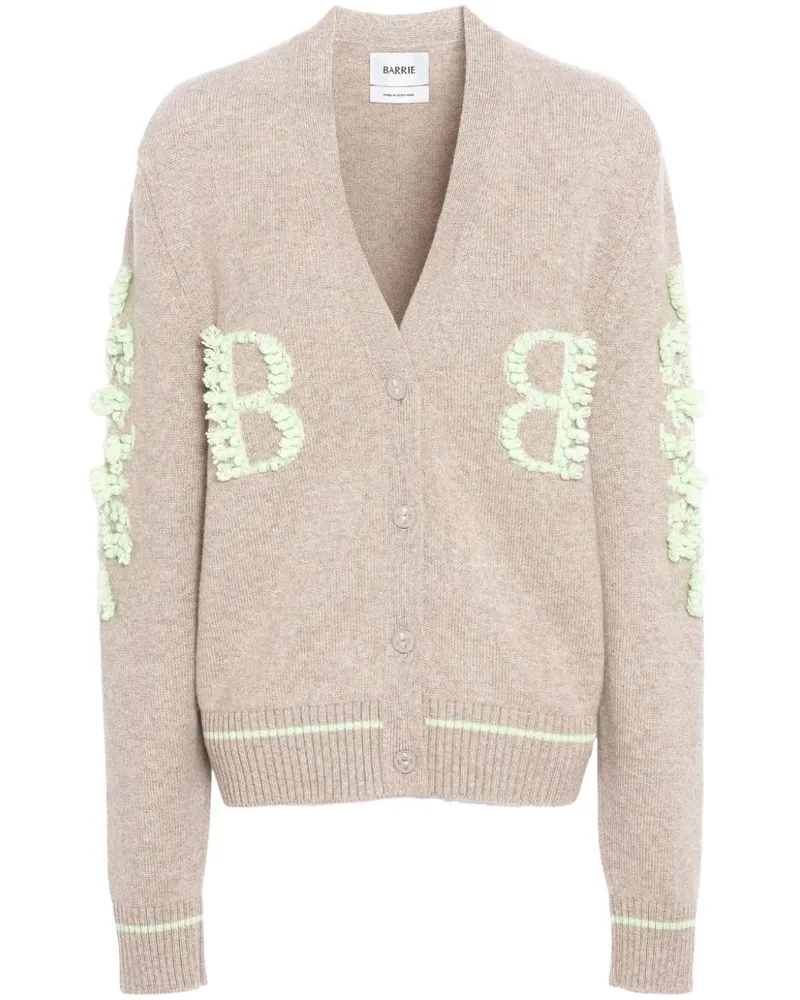 Barrie Cardigan aus Kaschmir mit B-Logo - Nude Nude