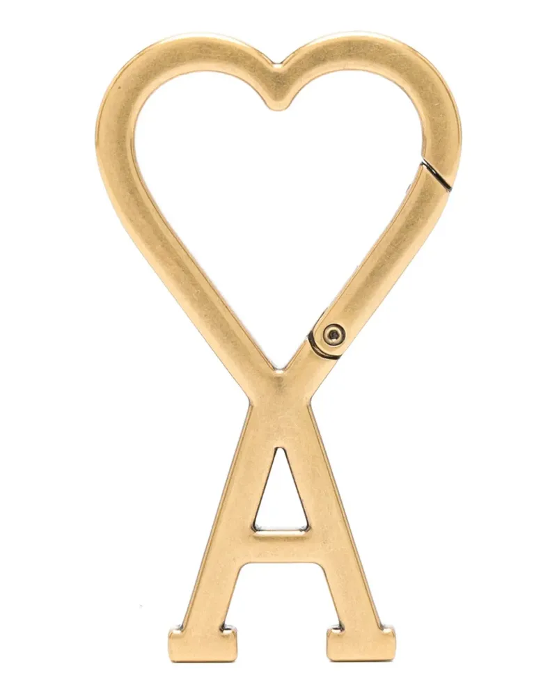 AMI Paris Schlüsselanhänger mit Herzform - Gold Gold
