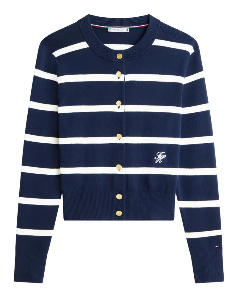 Tommy Hilfiger striped button-up cardigan - Blau Blau