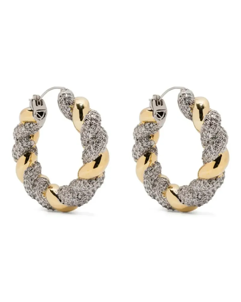 Eddie Borgo Zweifarbige Creolen - Silber Silber
