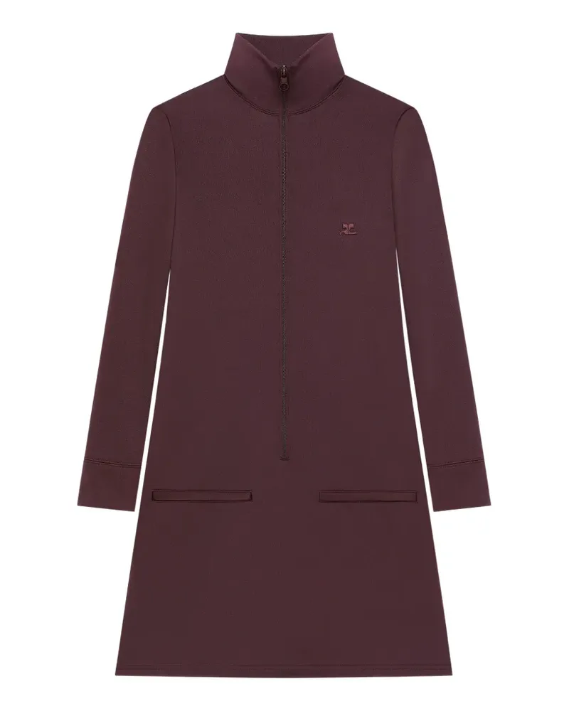 Courrèges Langärmeliges Minikleid - Rot Rot