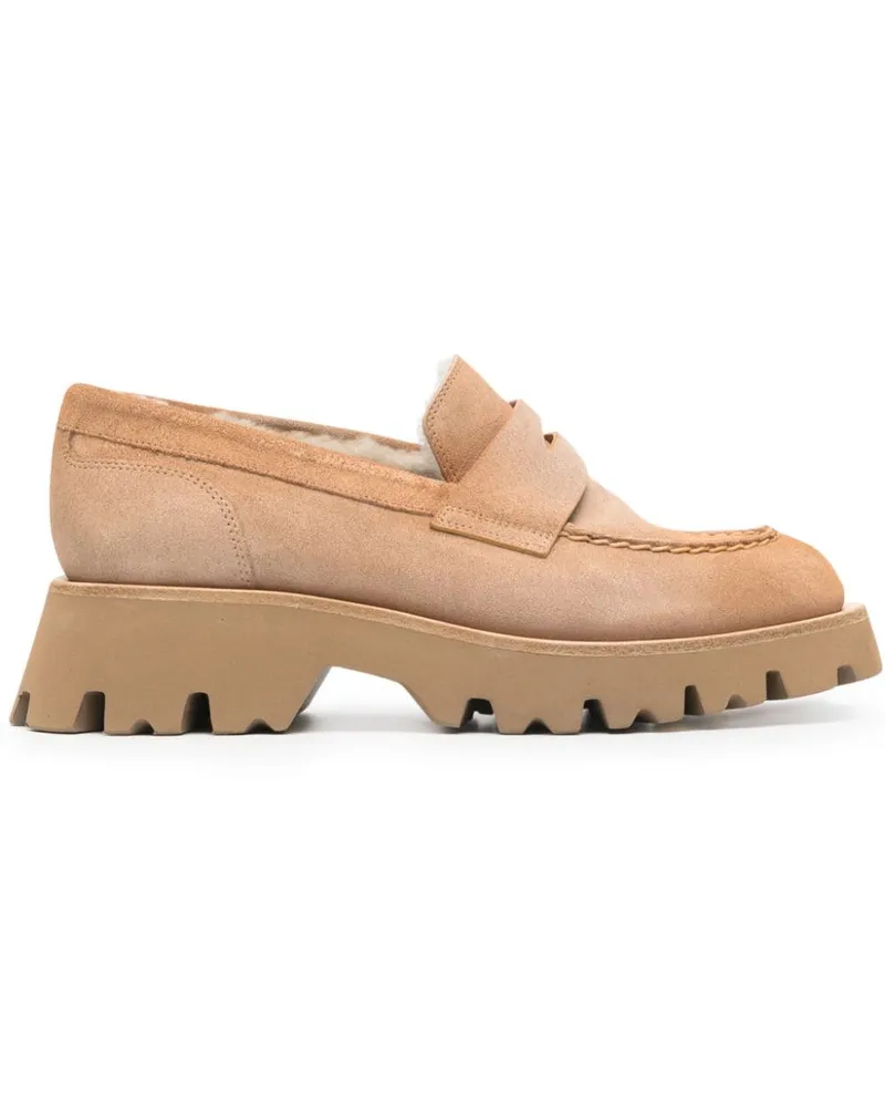 Santoni Penny-Loafer aus Wildleder - Braun Braun
