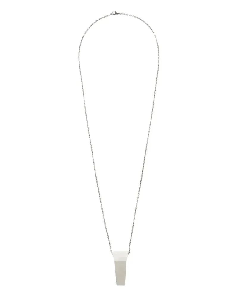 Rick Owens Trunk Charm Halskette - Silber Silber