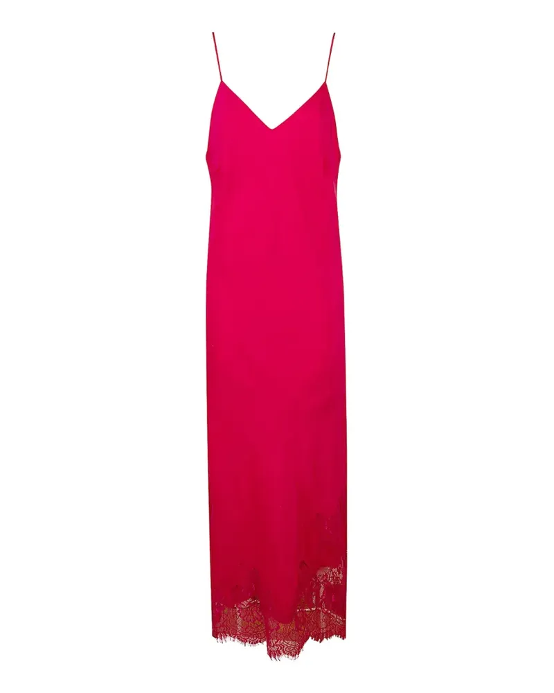 Gold Hawk Clothing lace-trim silk dress - Rosa Rosa
