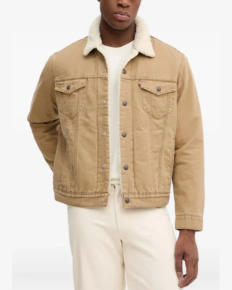 Levi's Type III Sherpa Trucker-Jacke - Nude Nude
