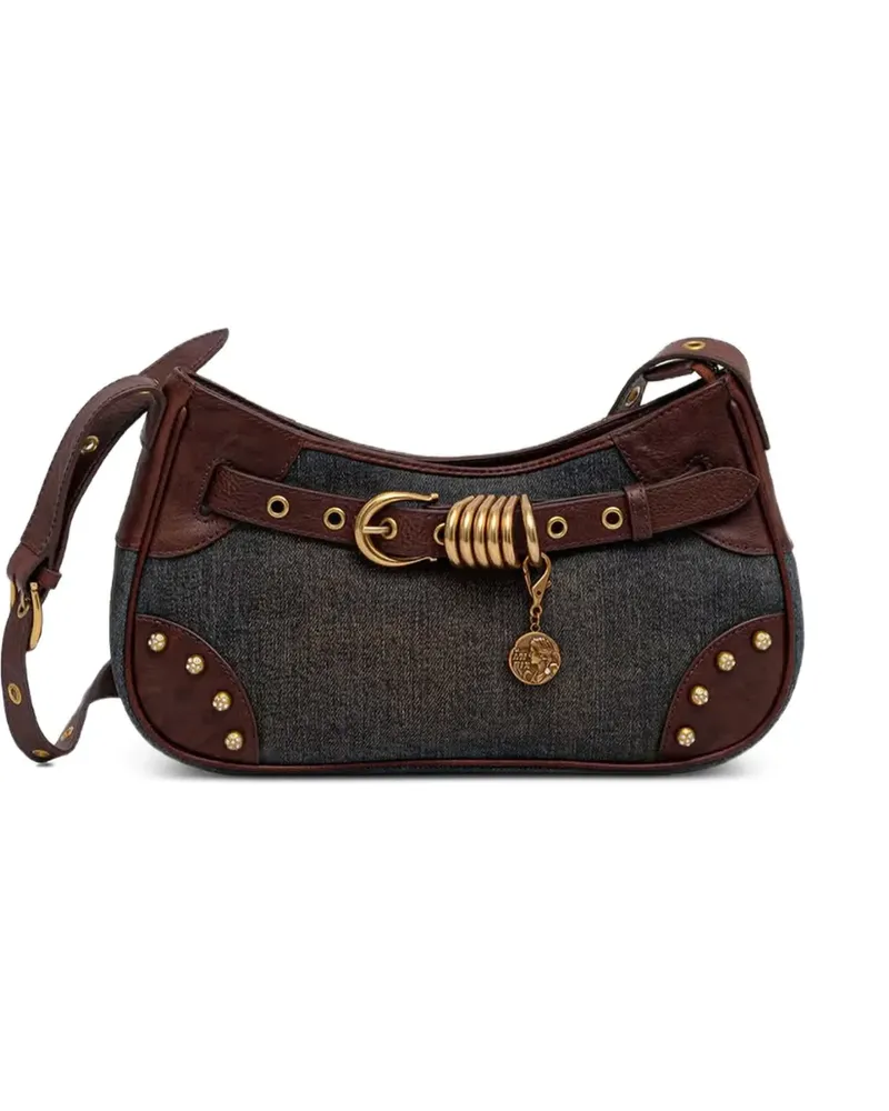 Miss Sixty Schultertasche mit Denim-Finish - Blau Blau