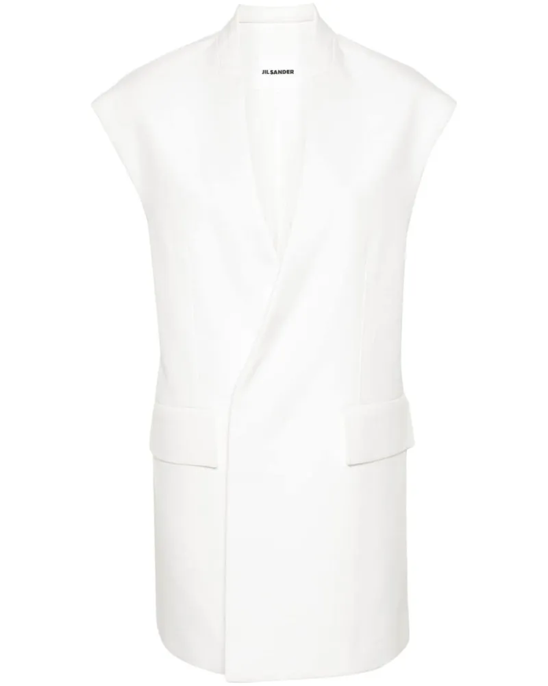 Jil Sander Weste mit V-Ausschnitt - Nude Nude