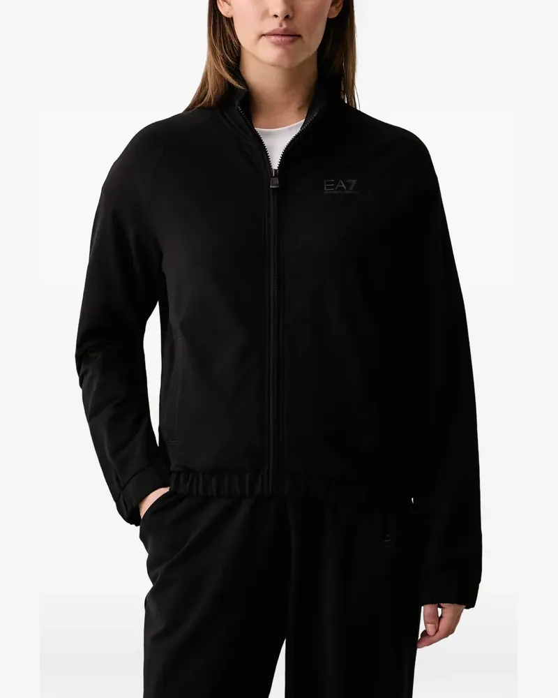 EA7 Jogginganzug mit Logo-Detail - Schwarz Schwarz