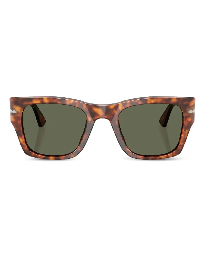 Persol Sonnenbrille mit eckigem Gestell - Braun Braun