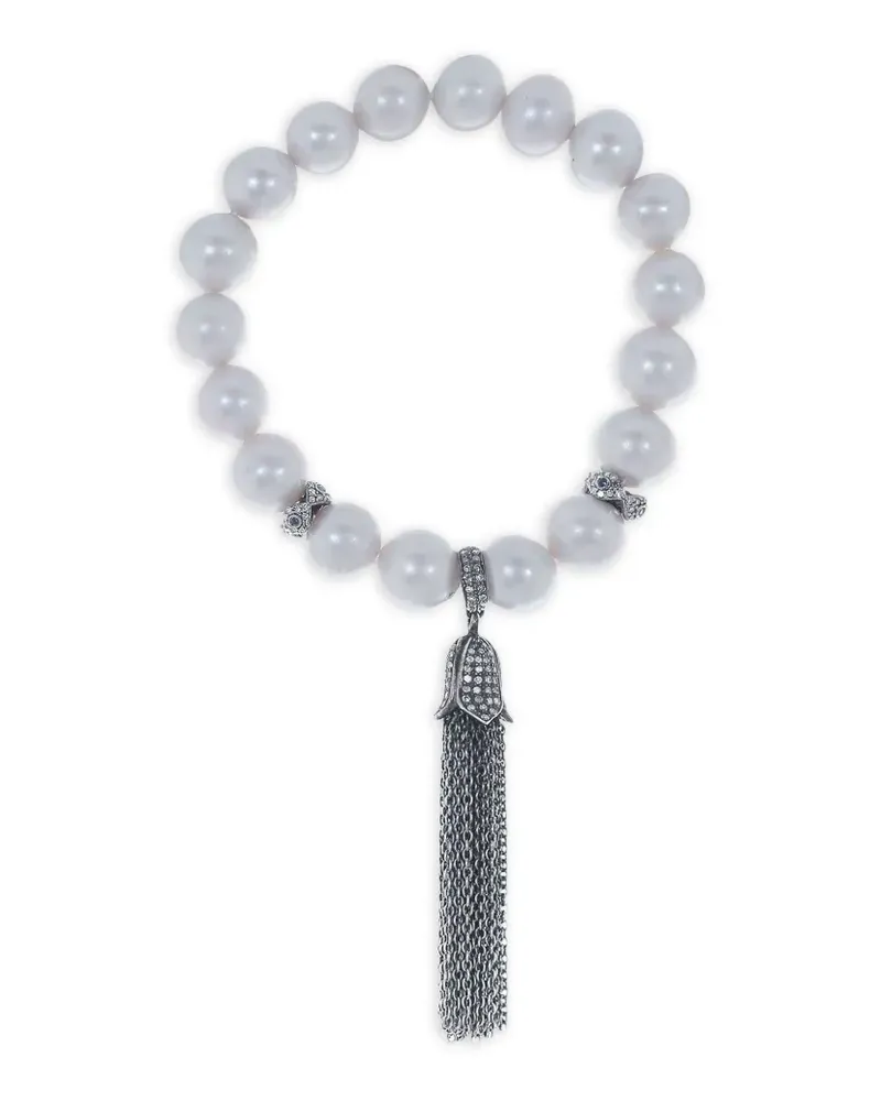 Loree Rodkin Armband mit Perlen und Diamanten - Silber Silber