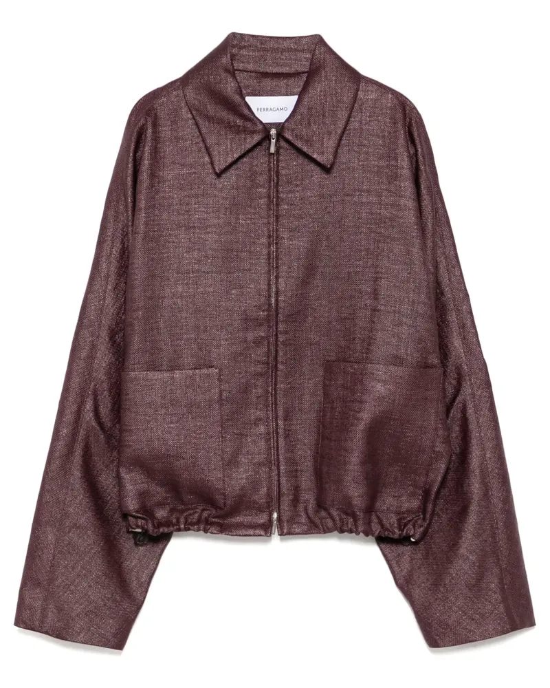 Ferragamo Jacke mit Reißverschluss - Rot Rot