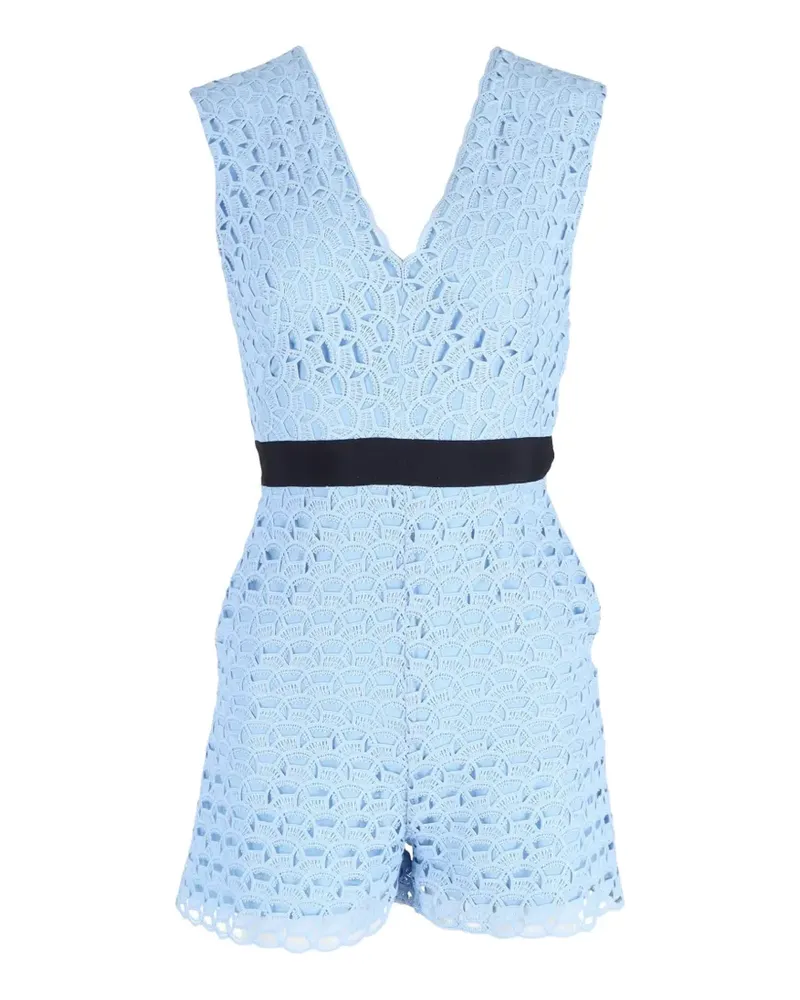 Sandro cut-out lace playsuit - Blau Blau