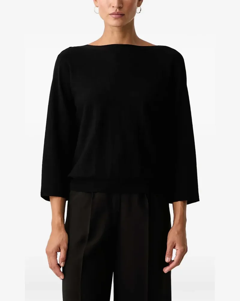 Twin-Set dual-use maxi jumper - Schwarz Schwarz
