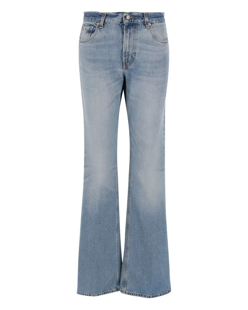 Haikure Jeans mit ausgestelltem Bein - Blau Blau